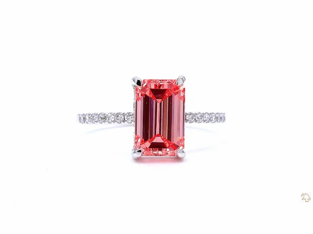 18 karaat witgouden ring met 2,69 crt. diamant - afbeelding 1 van  7