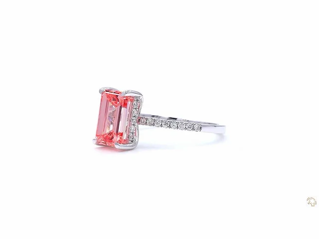 18 karaat witgouden ring met 2,69 crt. diamant - afbeelding 3 van  7