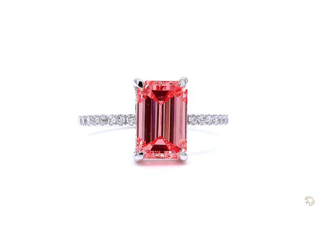 18 karaat witgouden ring met 2,69 crt. diamant - afbeelding 1 van  7