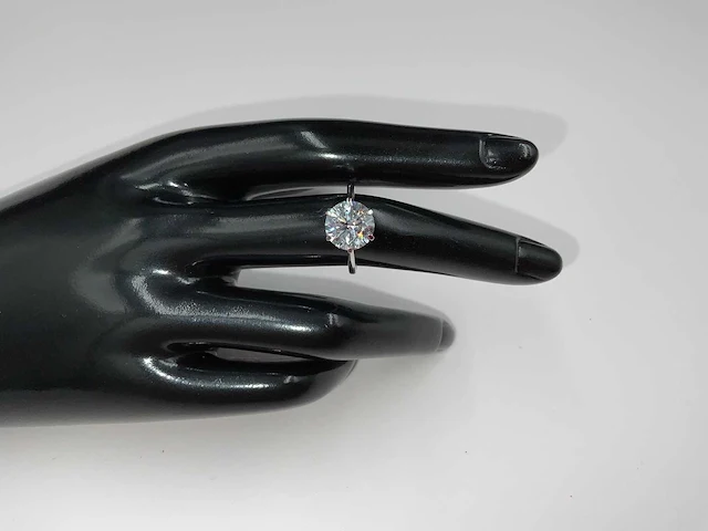 18 karaat witgouden ring met 3,01 crt. diamant - afbeelding 1 van  11