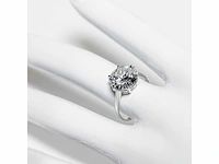 18 karaat witgouden ring met 3,01 crt. diamant - afbeelding 9 van  11
