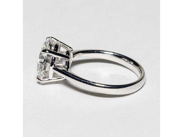 18 karaat witgouden ring met 3,04 crt. diamant - afbeelding 10 van  12