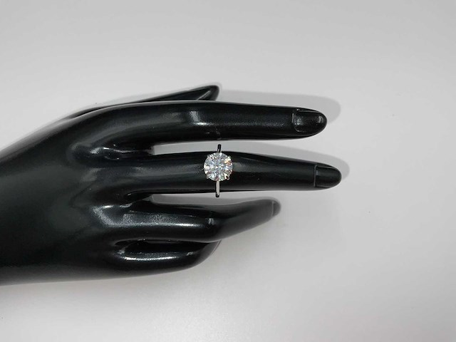 18 karaat witgouden ring met 3,04 crt. diamant - afbeelding 4 van  12