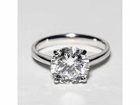 18 karaat witgouden ring met 3,04 crt. diamant - afbeelding 4 van  10