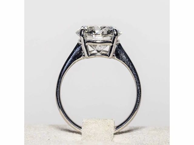 18 karaat witgouden ring met 3,04 crt. diamant - afbeelding 5 van  10