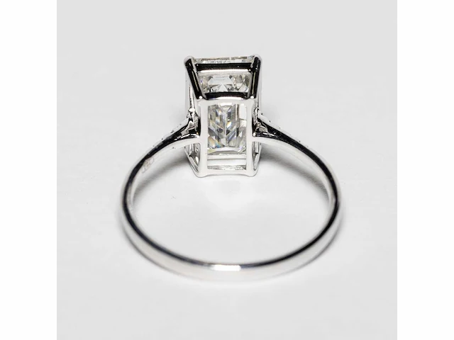 18 karaat witgouden ring met 3,07 crt. diamant. - afbeelding 12 van  18