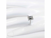 18 karaat witgouden ring met 3,07 crt. diamant. - afbeelding 13 van  18
