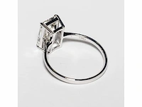 18 karaat witgouden ring met 3,07 crt. diamant. - afbeelding 18 van  18