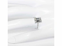 18 karaat witgouden ring met 3,07 crt. diamant. - afbeelding 8 van  18
