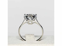 18 karaat witgouden ring met 3,07 crt. diamant. - afbeelding 2 van  11