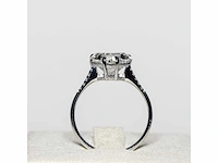 18 karaat witgouden ring met 3,07 crt. diamant. - afbeelding 7 van  11