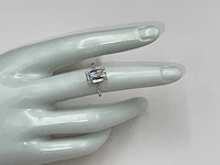 18 karaat witgouden ring met 3,07 crt. diamant. - afbeelding 1 van  20