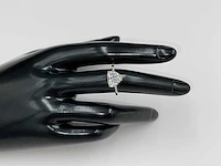 18 karaat witgouden ring met 3,07 crt. diamant. - afbeelding 13 van  13