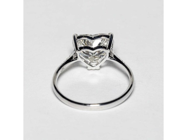 18 karaat witgouden ring met 3,09 crt. diamant - afbeelding 2 van  10
