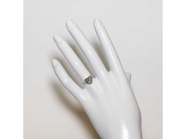 18 karaat witgouden ring met 3,09 crt. diamant - afbeelding 7 van  10