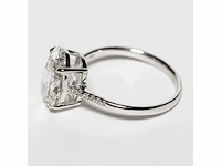 18 karaat witgouden ring met 3,11 crt. diamant. - afbeelding 6 van  9