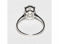 18 karaat witgouden ring met 3,11 crt. diamant. - afbeelding 9 van  9