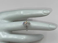 18 karaat witgouden ring met 3,11 crt. diamant. - afbeelding 1 van  11