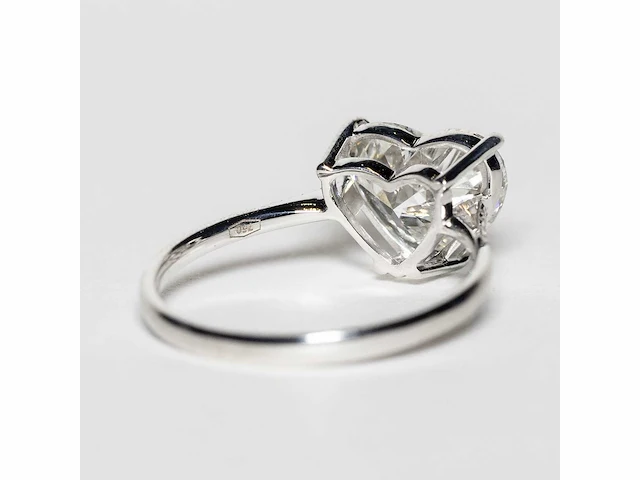 18 karaat witgouden ring met 3,11 crt. diamant - afbeelding 8 van  10
