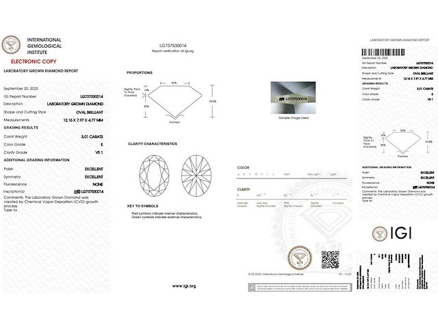 18 karaat witgouden ring met 3,26 crt. diamant - afbeelding 2 van  8