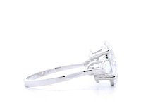 18 karaat witgouden ring met 3,26 crt. diamant - afbeelding 5 van  8