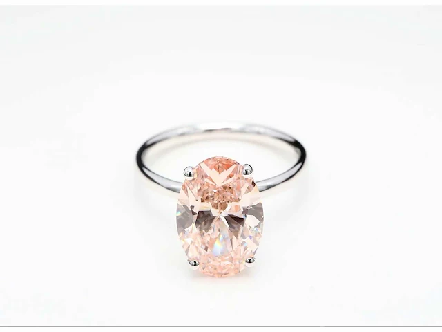 18 karaat witgouden ring met 3,27 crt. diamant - afbeelding 1 van  7