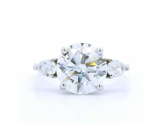 18 karaat witgouden ring met 3,29 crt. diamant - afbeelding 1 van  7