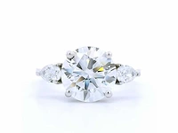 18 karaat witgouden ring met 3,29 crt. diamant - afbeelding 1 van  7