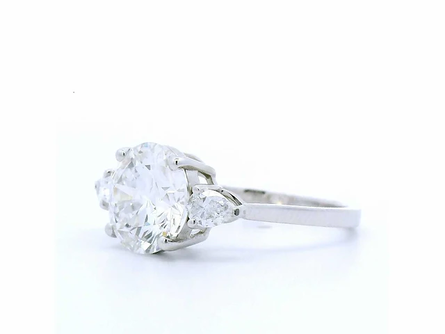 18 karaat witgouden ring met 3,29 crt. diamant - afbeelding 4 van  7