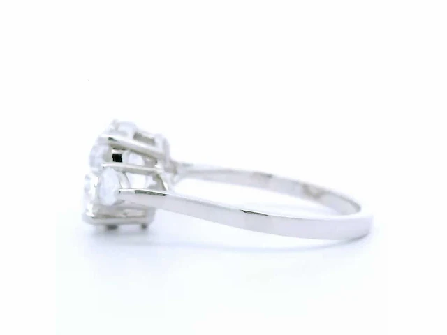 18 karaat witgouden ring met 3,29 crt. diamant - afbeelding 5 van  7