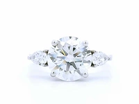 18 karaat witgouden ring met 3,29 crt. diamant - afbeelding 7 van  7