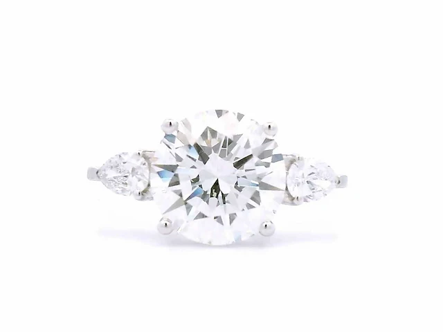 18 karaat witgouden ring met 3,31 crt. diamant - afbeelding 5 van  7