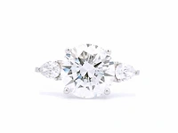 18 karaat witgouden ring met 3,31 crt. diamant - afbeelding 5 van  7