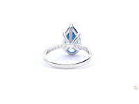 18 karaat witgouden ring met 3,35 crt. diamant - afbeelding 8 van  10