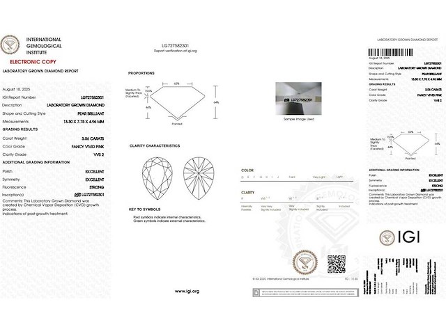 18 karaat witgouden ring met 3,37 crt. diamant - afbeelding 2 van  7