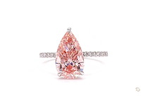 18 karaat witgouden ring met 3,37 crt. diamant - afbeelding 6 van  7