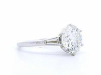 18 karaat witgouden ring met 3,48 crt. diamant - afbeelding 4 van  7