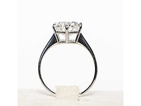 18 karaat witgouden ring met 4,08 crt. diamant. - afbeelding 3 van  13
