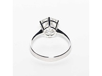 18 karaat witgouden ring met 4,19 crt. diamant - afbeelding 7 van  8