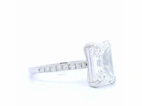 18 karaat witgouden ring met 4,23 crt. diamant - afbeelding 4 van  7