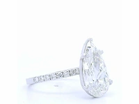 18 karaat witgouden ring met 4,36 crt. diamant - afbeelding 3 van  7