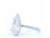 18 karaat witgouden ring met 4,36 crt. diamant - afbeelding 4 van  7