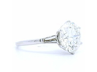18 karaat witgouden ring met 4,36 crt. diamant - afbeelding 3 van  7