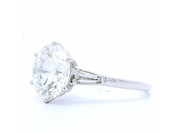 18 karaat witgouden ring met 4,36 crt. diamant - afbeelding 4 van  7