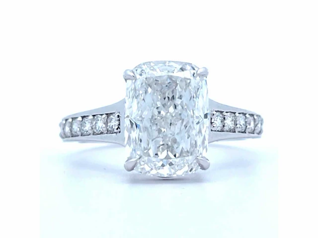 18 karaat witgouden ring met 4,42 crt. diamant - afbeelding 10 van  11