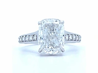18 karaat witgouden ring met 4,42 crt. diamant - afbeelding 10 van  11