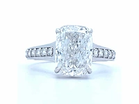 18 karaat witgouden ring met 4,42 crt. diamant - afbeelding 11 van  11
