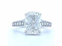 18 karaat witgouden ring met 4,42 crt. diamant - afbeelding 2 van  11