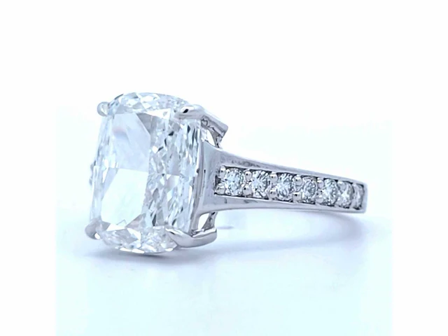 18 karaat witgouden ring met 4,42 crt. diamant - afbeelding 5 van  11