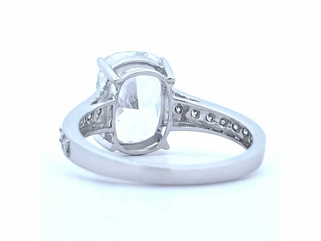 18 karaat witgouden ring met 4,42 crt. diamant - afbeelding 6 van  11